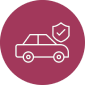 car insurance multi color circle icon vector